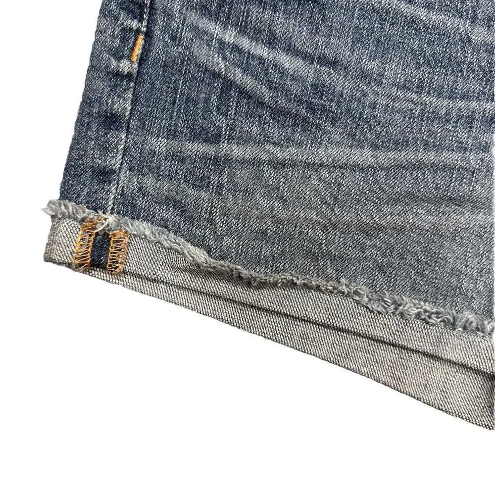 London Jeans Shorts Womens 4 Cuffed Blue Denim Measures W29 Inseam 3 - Picture 5 of 7